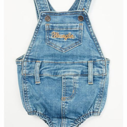 Wrangler Infant Boys' Boot Barn Exclusive Denim Overall Onesie