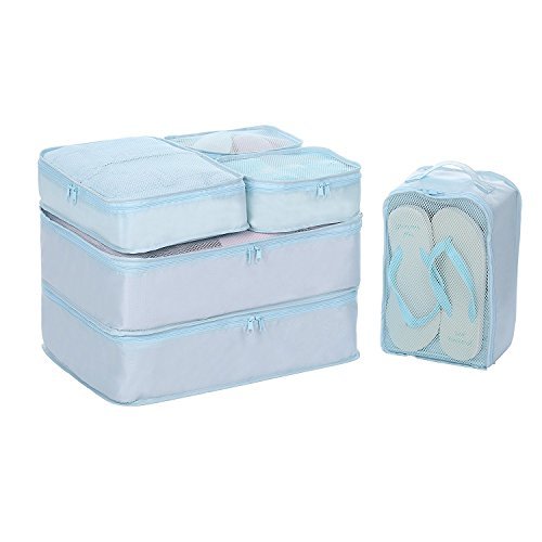 JJ POWER Travel Packing Cubes, Luggage Organizers with Shoe Bag