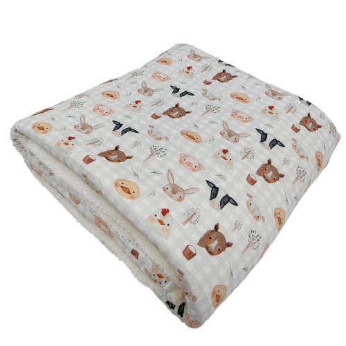Farm Friends Fuzzy Bamboo Blanket