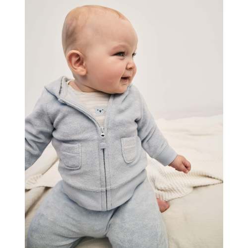 Baby 3-Piece Bear Terry Short-Sleeve Layering Set - Blue