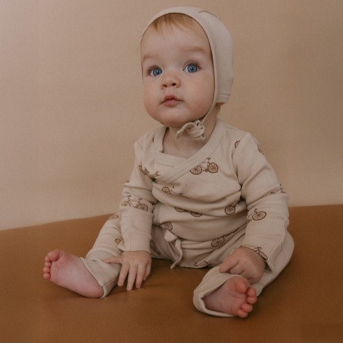 Organic Kimono Onesie & Pants Set - Bicycle