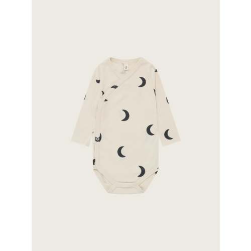 Undyed Midnight Wrap Bodysuit ~ Organic Zoo