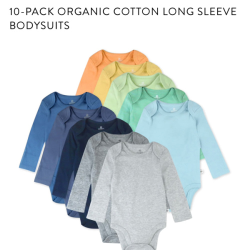 10-Pack Organic Cotton Long Sleeve Bodysuits | Honest Baby Clothing