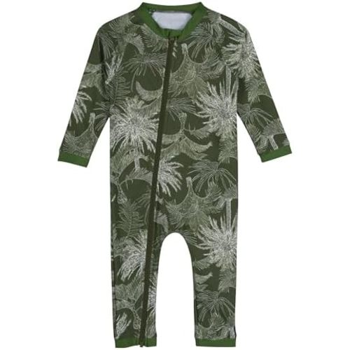SwimZip Boys' Long-Sleeve UPF 50+ Swimsuit for Baby, Toddler, & Little Boys