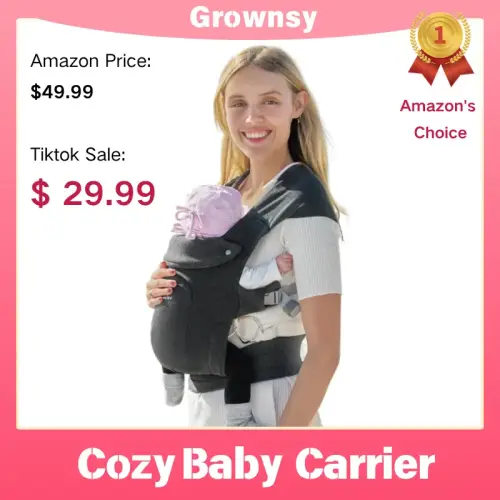 Grownsy Baby Carrier, Cozy Baby Wraps Carrier, Ergonomic Bab - TikTok Shop