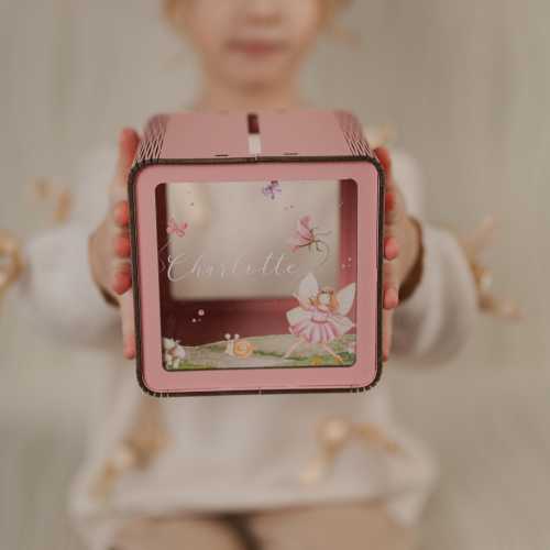 Personalized Pink Piggy Bank: Custom Name, Birthday Gift