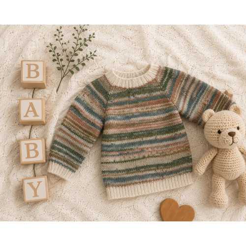 Hand Knit Baby Sweater | Cozy Infant Sweater | Gender Neutral Clothing