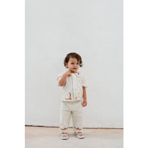 EMBROIDERED SHIRT - Ecru | ZARA United States