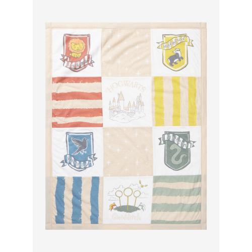 Harry Potter Hogwarts Icons Baby Blanket - BoxLunch Exclusive