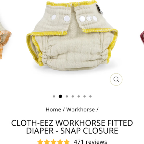 Cloth-eez Workhorse Fitted Diapers
