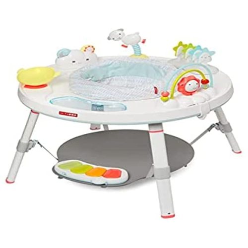 Skip Hop Baby Activity Center: Interactive Play Center with 3-Stage Grow-with-Me Functionality, 4mo+, Silver Lining Cloud