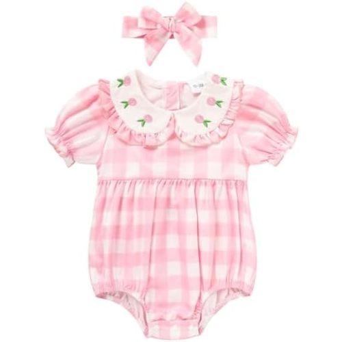 GRNSHTS Baby Girl Romper Newborn Clothes Bodysuit Jumpsuit Baby Girl Clothes Outfit 0-18M