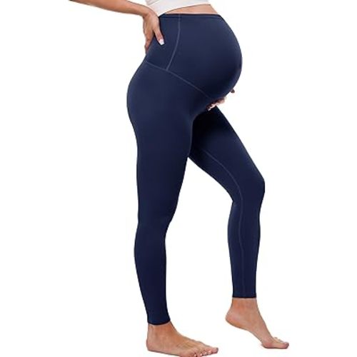 Buttergene Womens Clouduxi Maternity Leggings Over The Belly 25'' Soft Workout Activewear Yoga Pregnancy Pants Clothes