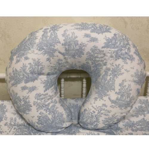 Blue Toile Nursing Pillow Cover - Just Baby Designs