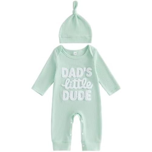 Sejardin Newborn Infant Baby Boy Fall Jumpsuit Letter Embroidery Romper