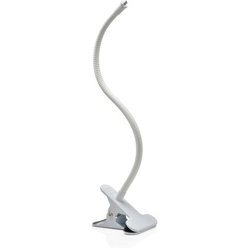 Holicfun Clip Mount for Ring, Blink, Eufy, Google Nest, Wyze, and Arlo Indoor Outdoor Cameras, 40cm Gooseneck Arm, Flexible Adjustment, Strong Clamp, White