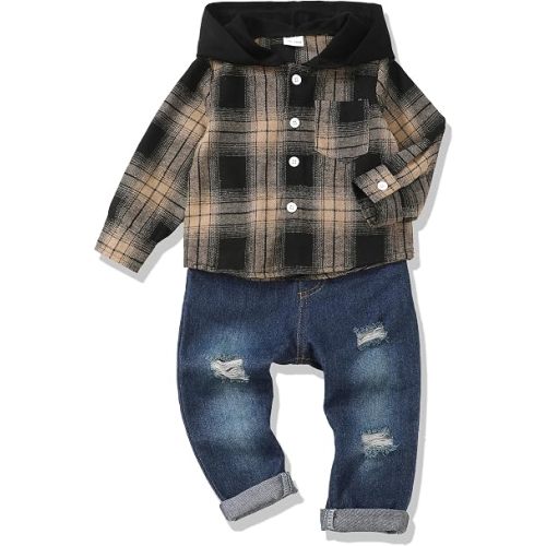 Toddler Boy Clothes Infant Baby Boy Outfits 12 18 24 Months 2T 3T 4T 5T Hoodie Jeans Pants Set Fall Winter Clothing