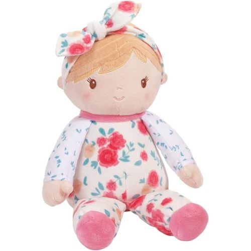 Douglas Vera Floral Soft Baby Doll – Soft & Cuddly First Doll for Babies, Infants & Toddlers - 10-inch Sitting and 13-inch Overall Size