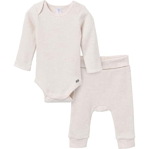 MODERNMOMENTS Baby Long Sleeve Bodysuit and Pant Set