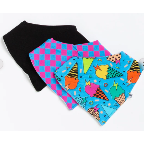 3 Pack Of Bibs - Brain Freeze