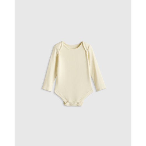 Softest Rib Long Sleeve Bodysuit in Lilac Stripe