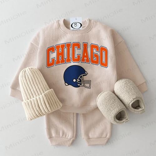 CHICAGO Baby Football Sweatshirt 2-piece Set