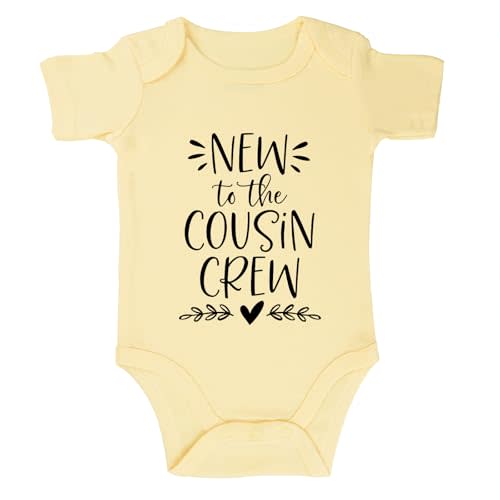 New to the Cousin Crew Baby Bodysuit Cousin Bodysuits for Babies Promoted to Big Cousins Baby Clothes