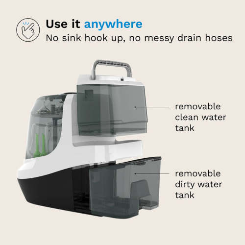Bottle Washer Pro - All In One Baby Bottle Washer, Sterilizer, Dryer (white / any color)