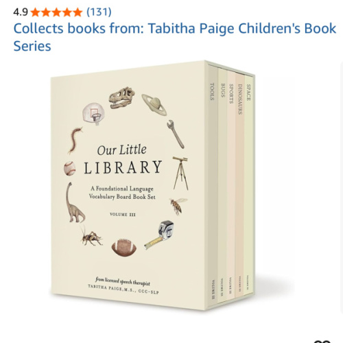 Our Little Library Vol. 3: Dinosaurs, Space, Tools, Bugs, and Sports Board Book Set for Boys & Girls (Tabitha Paige Children's Book Series)