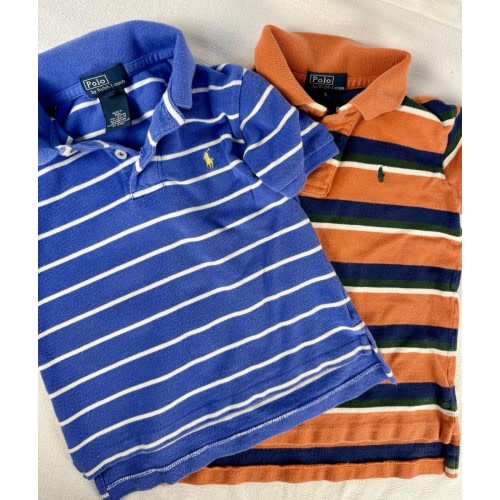 Vintage Polo Ralph Lauren Toddler Boys' Pony Shirt Size 4T, 5T Lot Of 2