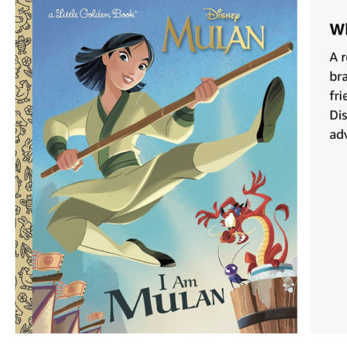 I Am Mulan (Disney Princess) (Little Golden Book)