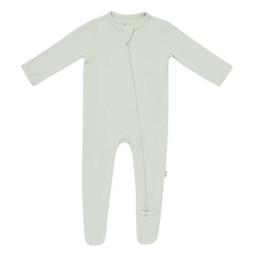 Zippered Footie in Aloe