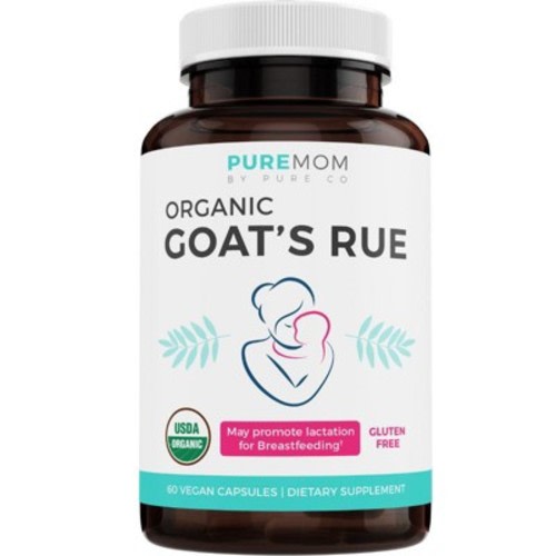 Pure Co Organic Goat's Rue Capsules, Pure Mom, 60ct