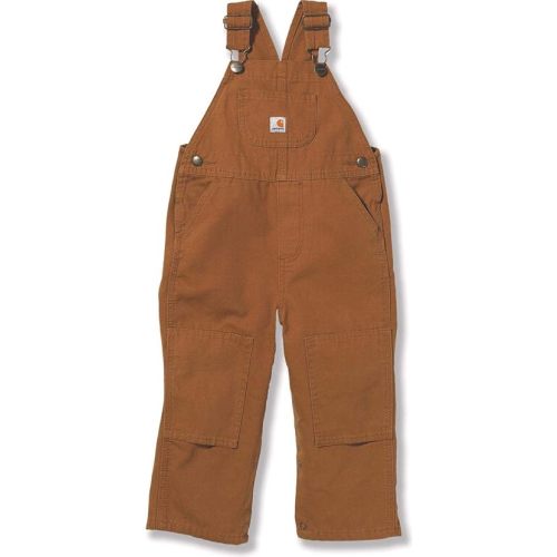 Carhartt Baby-boys Infant Washed Duck Bib Overall, Brown, 12 Mo.