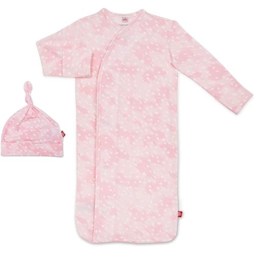 Magnetic Me Modal Newborn Sleeper Gown & Hat Set | Silky Soft Modal Fabric Sleep Sack