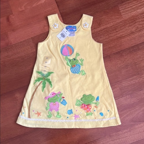 Yellow Frog Beach Dress 🐸
