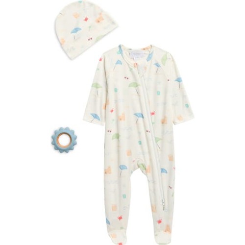 Beach Day Footie, Hat & Teether Set
