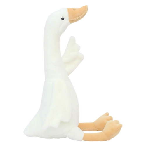 Children's Day Gift 15.7 Inch Swan Stuffed Animal, White Goose Plush Toy Soft Stuffed Animal Perfect Gift for Kids