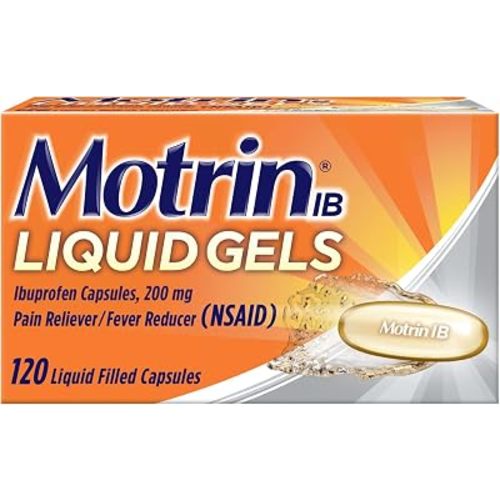 Motrin IB Liquid Gels, 200mg Ibuprofen, 120 Caplets