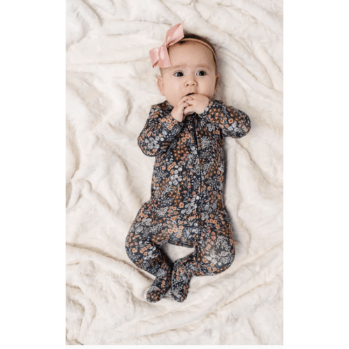 Bea Zipper Footies (3-6)
