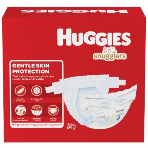 Huggies Little Snugglers Baby Diapers – (Select Size and Count)