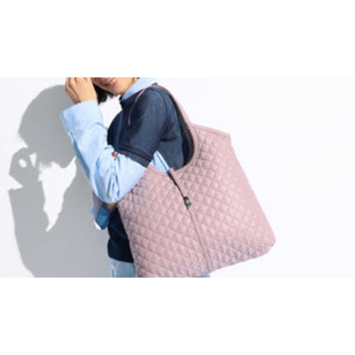MZ Wallace Oyster Metallic Silver Medium Utility Backpack | MZ Wallace