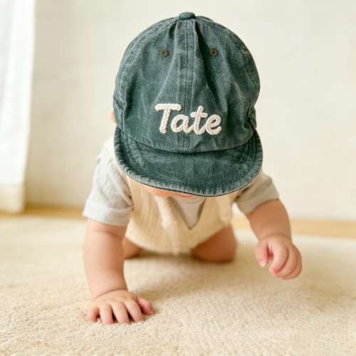 Personalized Name Baby Hat, Custom Sun Hat with Name, Embroidered Toddler Beach Cap, Baby Summer Hat, Gift for Kids, Baby Shower Gift