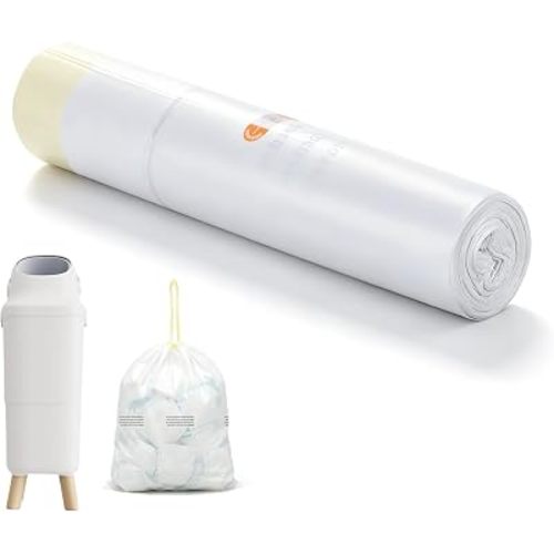 13 Gallon Diaper Pail Refill Bags, Compatible with Momcozy Diaper Pail, 50 Count, Large Capacity for Household Use