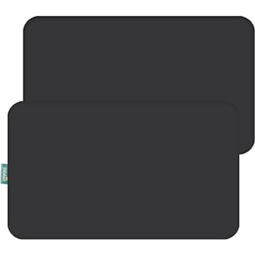 Pack and Play Sheets Fitted, 2 Pack Portable Playard | Mini Crib Sheets, Ultra Soft Microfiber Pack n Play Sheet Compatible with Graco, Black