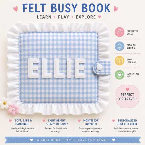 Fully Custom Felt Busy Book