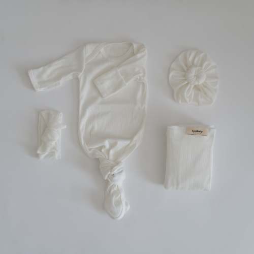 Newborn Bundle in Vanilla Pointelle
