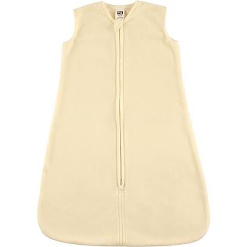 Hudson Baby Unisex Baby Plush Sleeping Bag, Sack, Blanket, Solid Cream Fleece, 6-12 Months