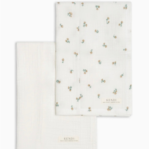2-Pack Muslin Burp Cloths
