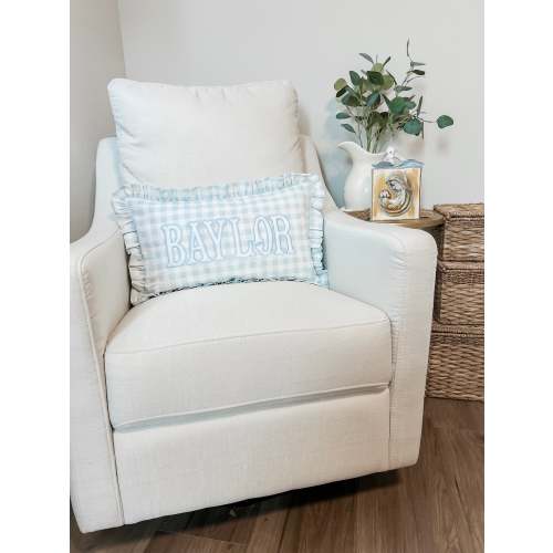 Ruffle Gingham Applique Pillows